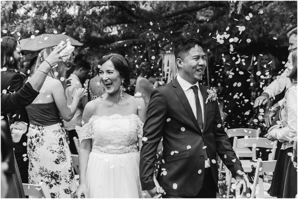 Confetti Wedding Photo